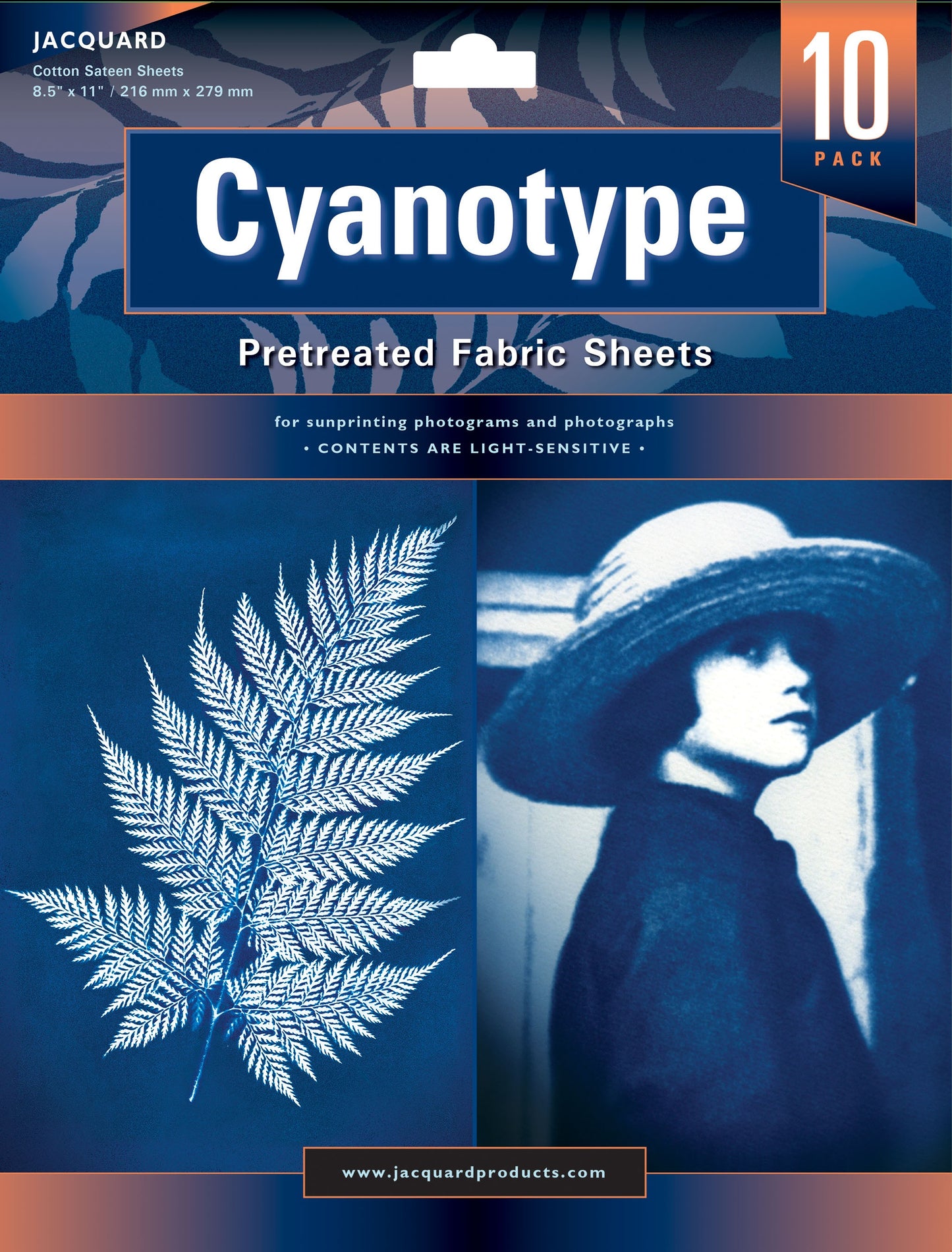 Jacquard Cyanotype Pretreated Fabric Sheets