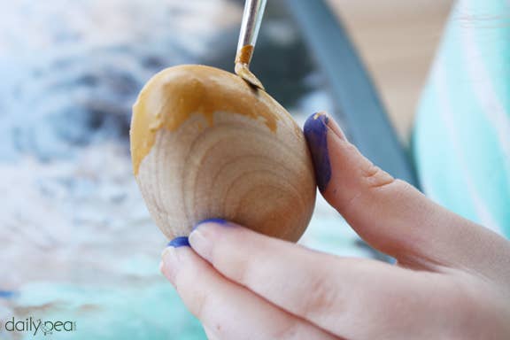 Natural Earth Paint - Wooden Eggs Craft Kit