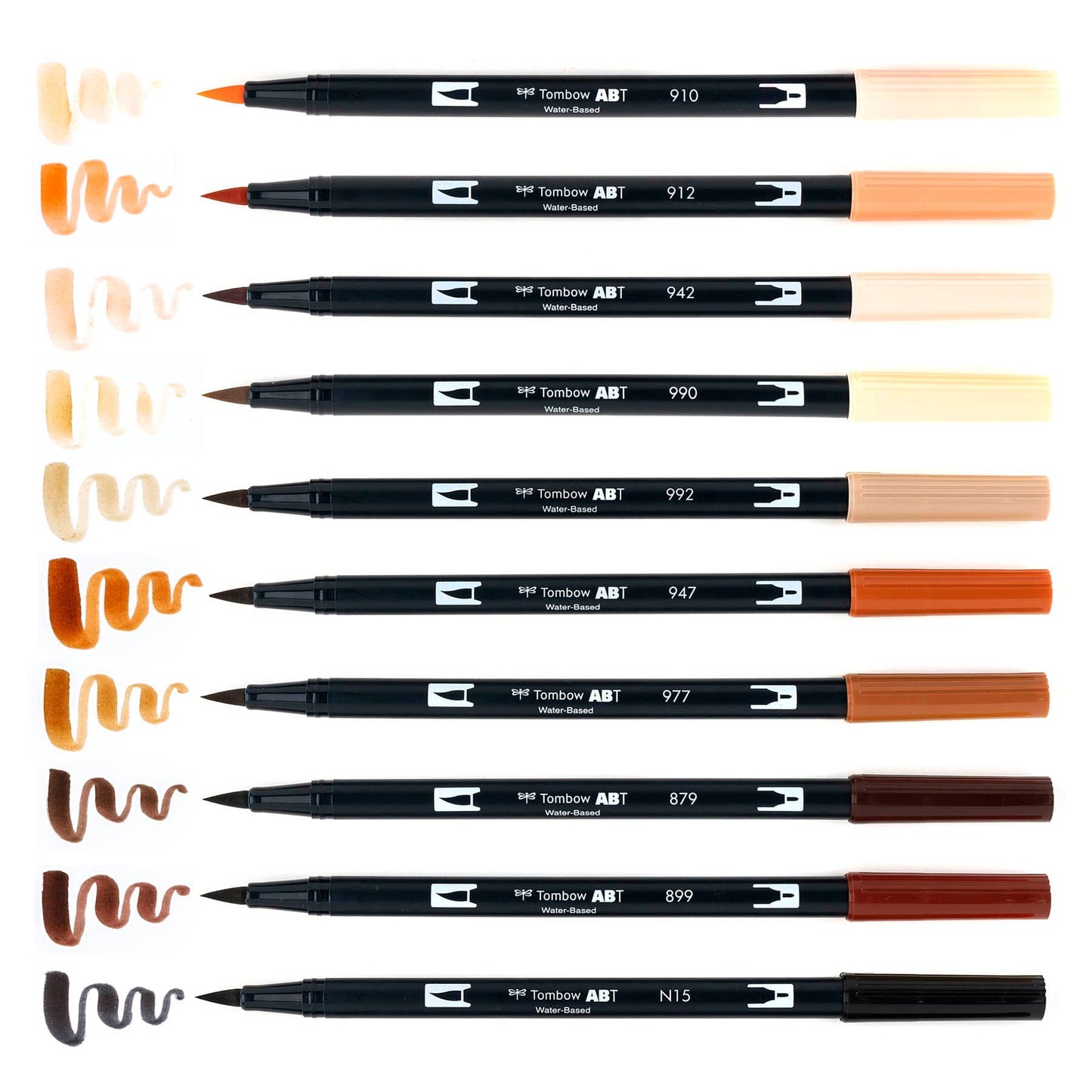 Tombow - Dual Brush Pen Art Markers: Portrait - 10-Pack