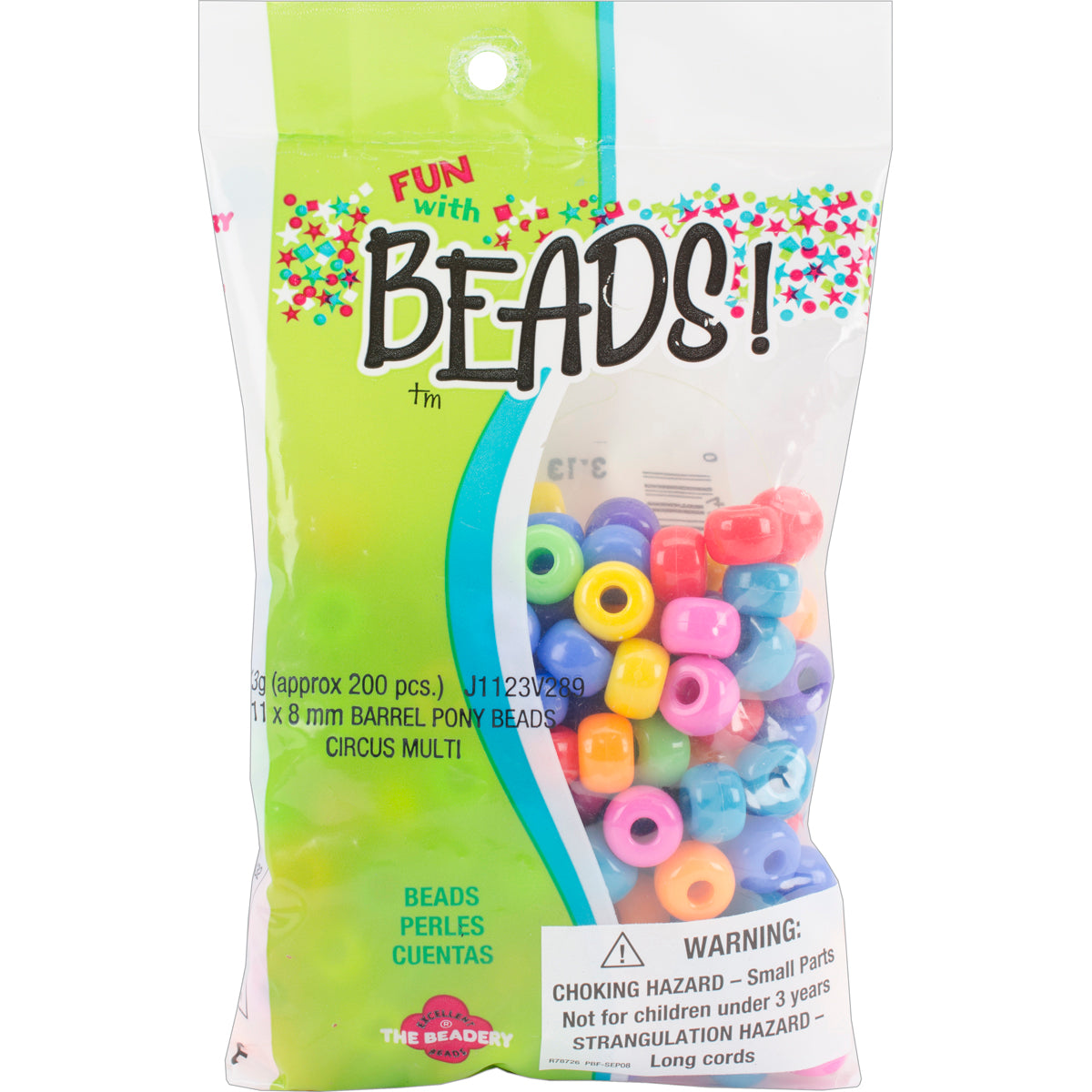 The Beadery Large Barrel Pony Beads