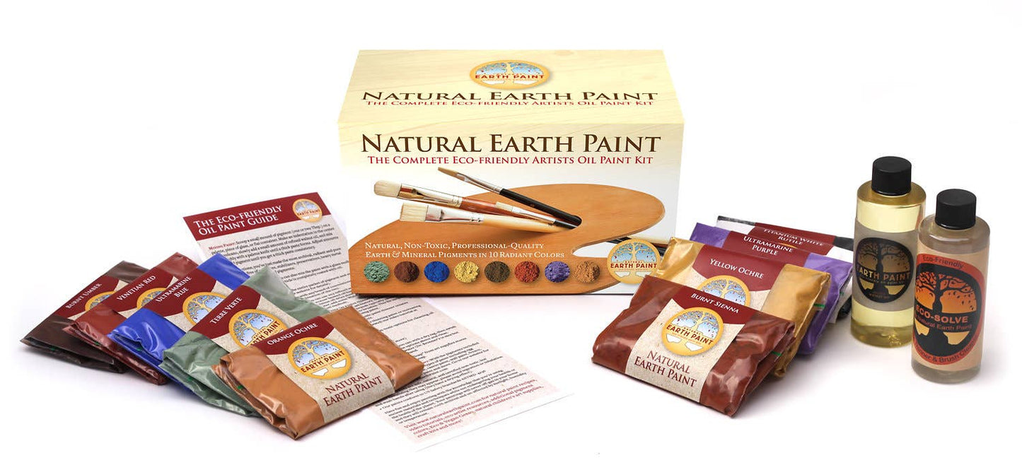 Natural Earth Paint - The Complete Eco friendly Artist Oil Paint Kit