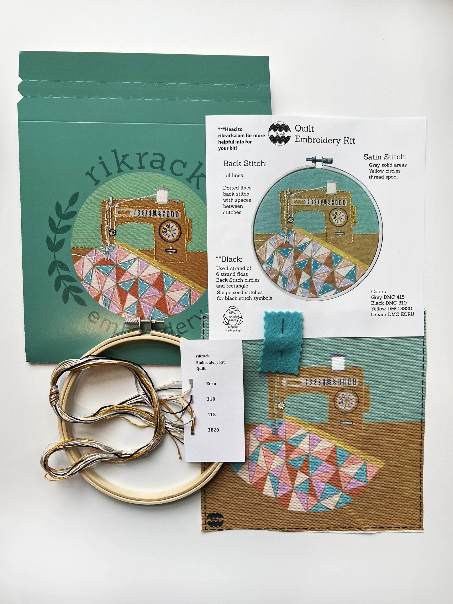 Rikrack - Quilt Embroidery Kit