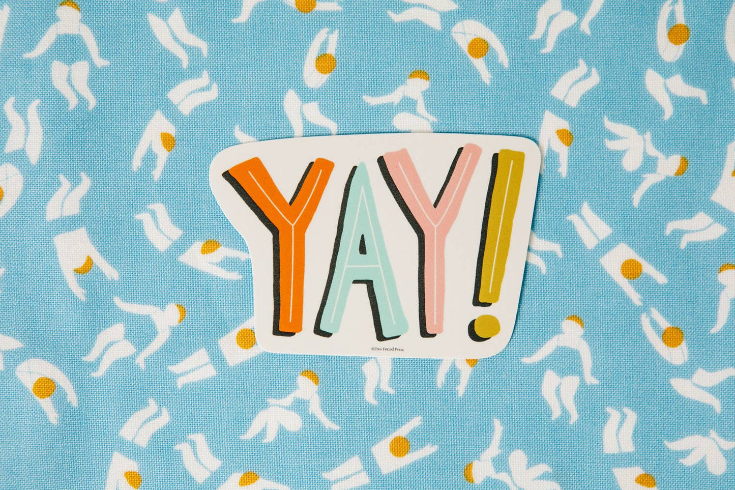 Free Period Press - Yay Vinyl Decal Sticker