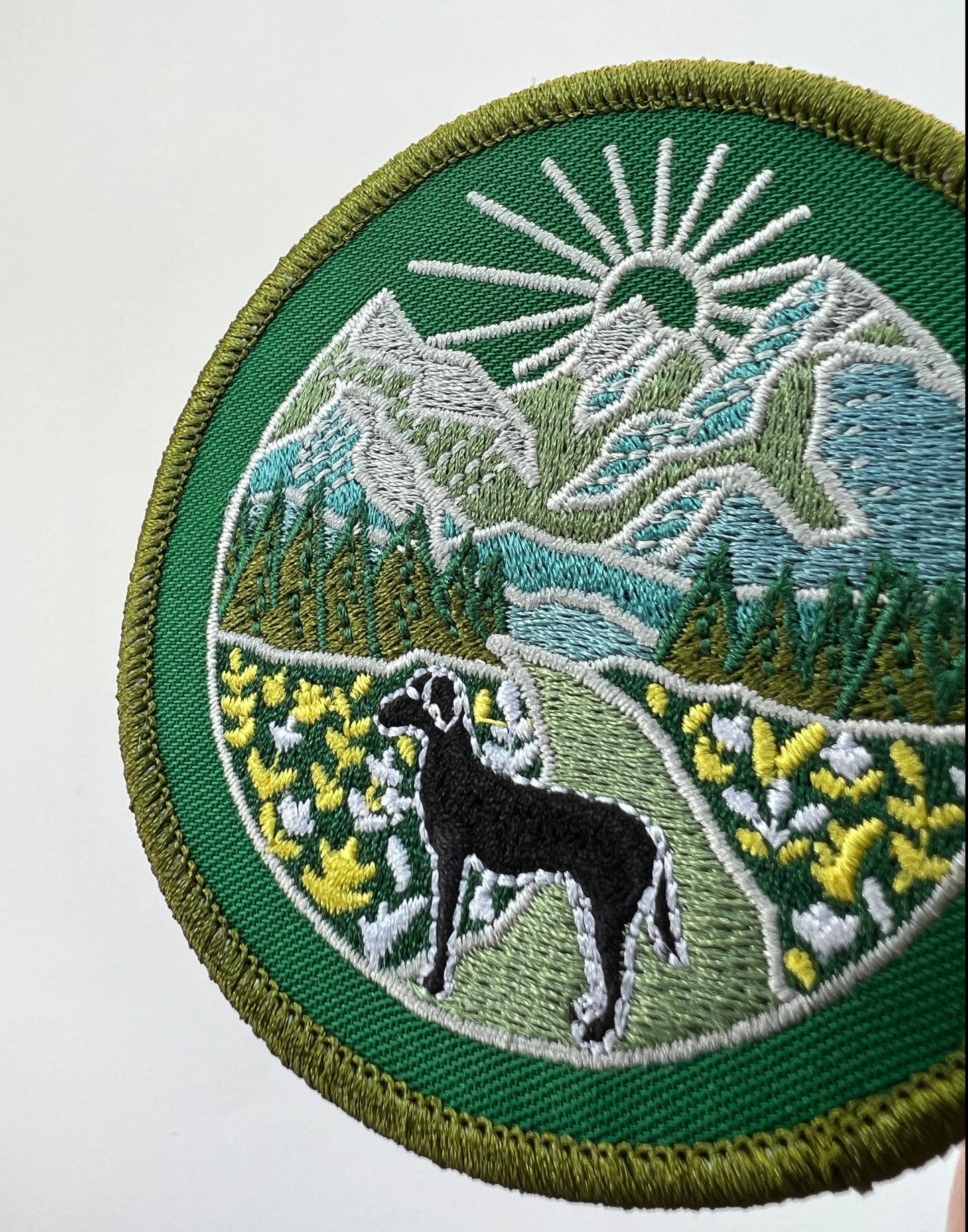 Rikrack - Trail Dog Embroidery Sticker Patch