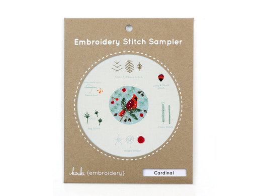 Kiriki Press - Cardinal - Embroidery Stitch Sampler