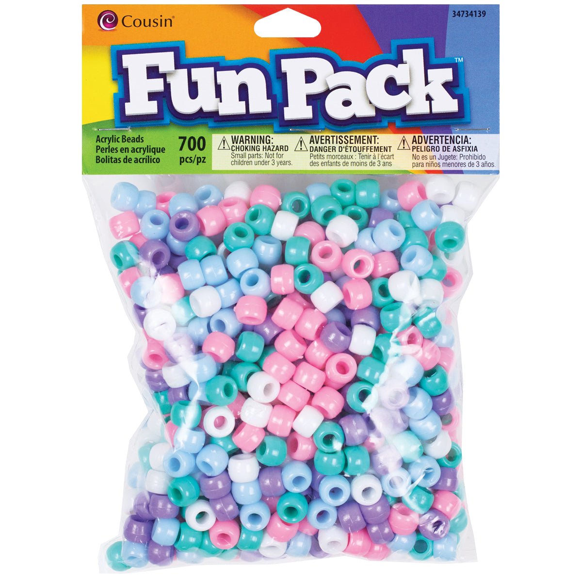 Fun Pack of Pastel Pony Beads
