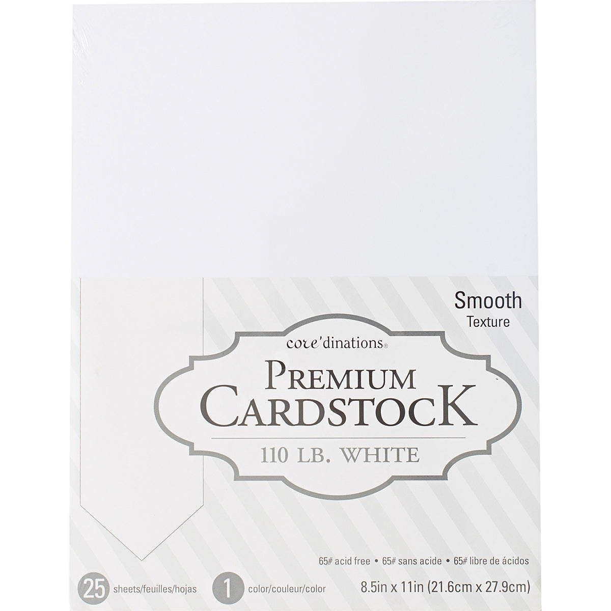 White premium cardstock