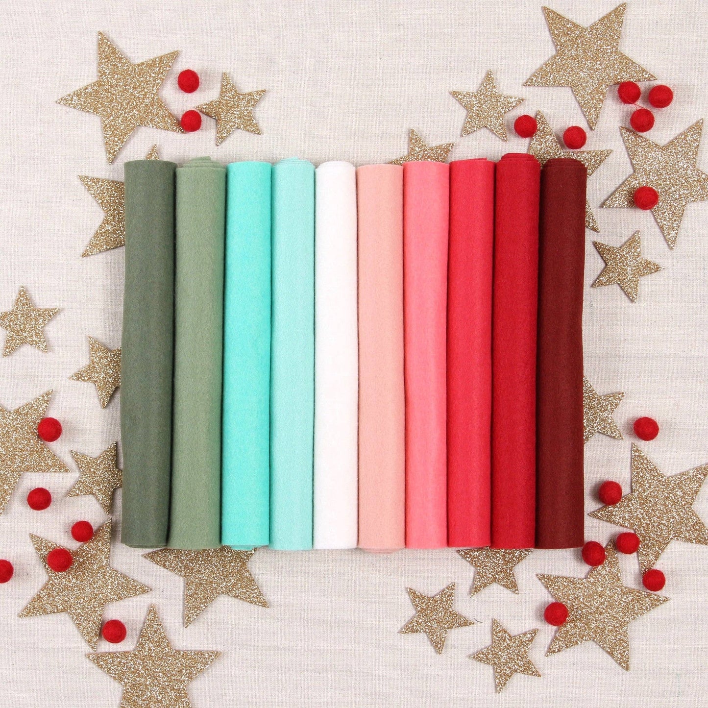 Benzie Design - Wool Felt Sheets, Winter Mint