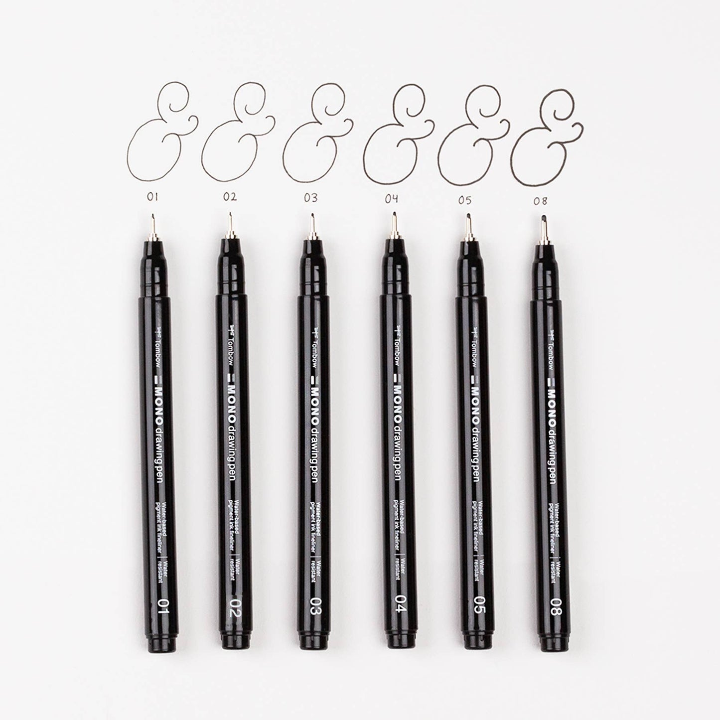 Tombow - MONO Drawing Pens - 6-Pack