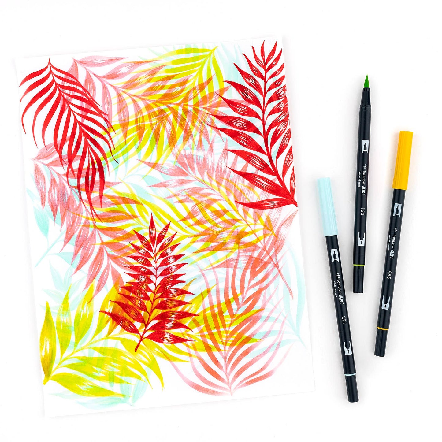 Tombow - Dual Brush Pen Art Markers: Tropical - 10-Pack