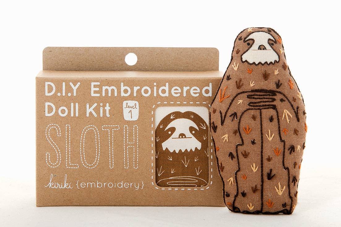 Kiriki Press - Sloth - Embroidery Kit