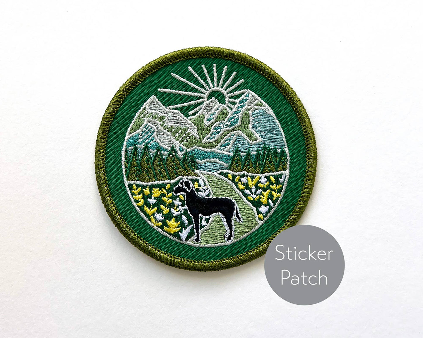 Rikrack - Trail Dog Embroidery Sticker Patch
