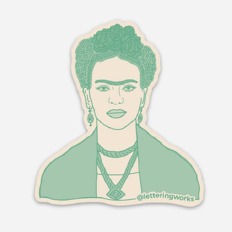 Lettering Works - Frida Kahlo Sticker