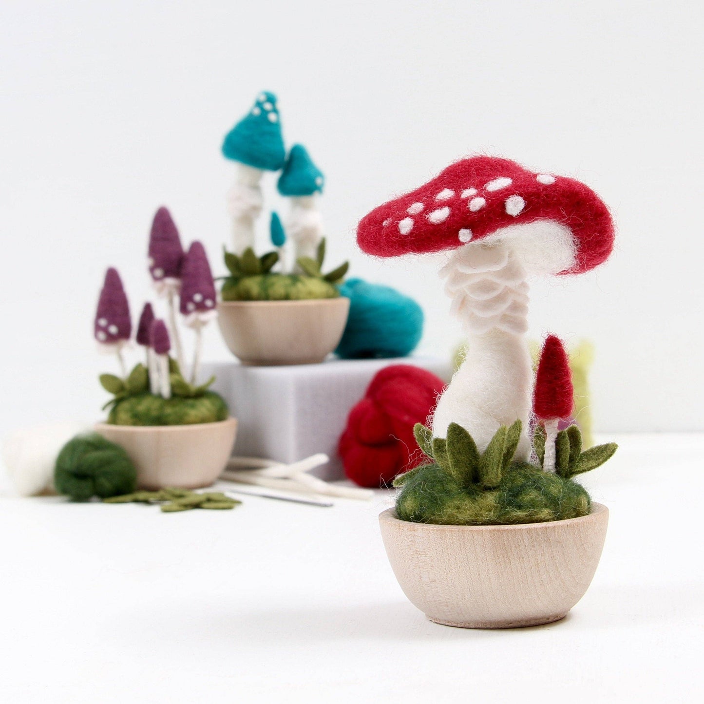 Benzie Design - Needle Felting Kit, Blue Roundhead