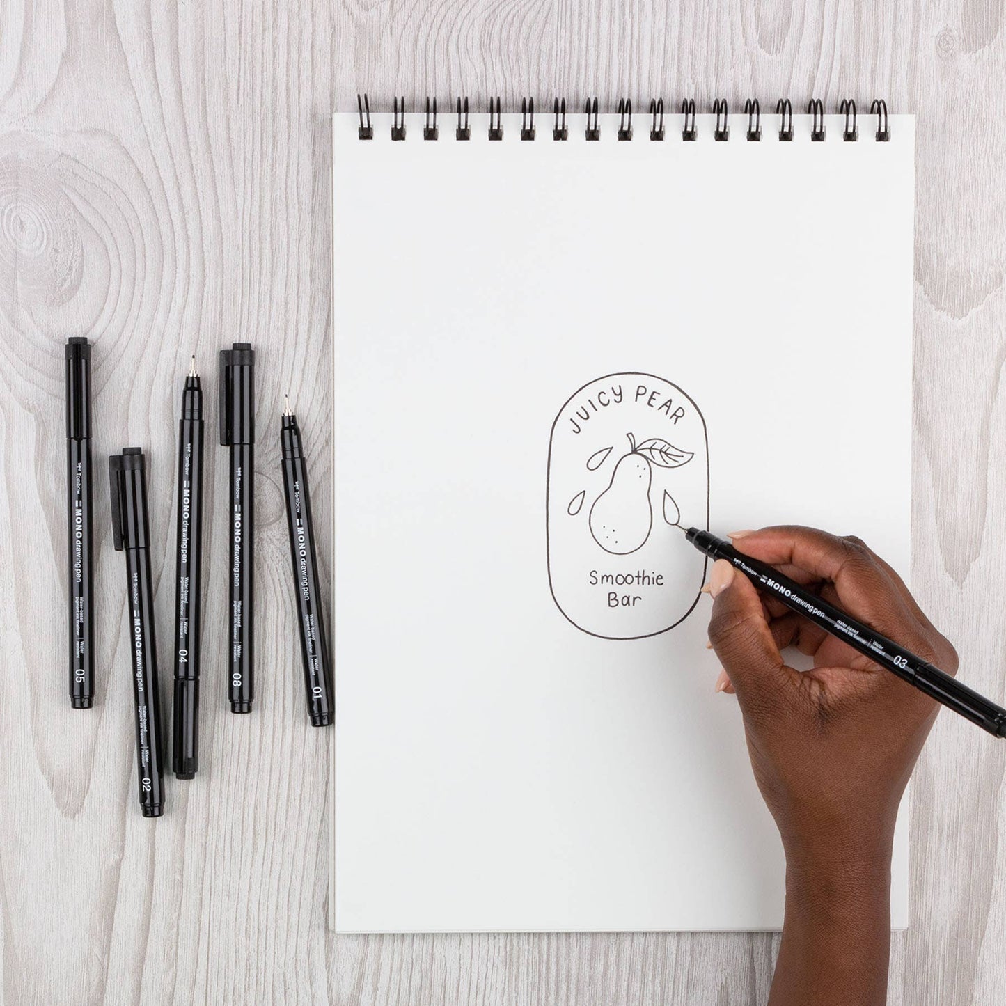 Tombow - MONO Drawing Pens - 6-Pack