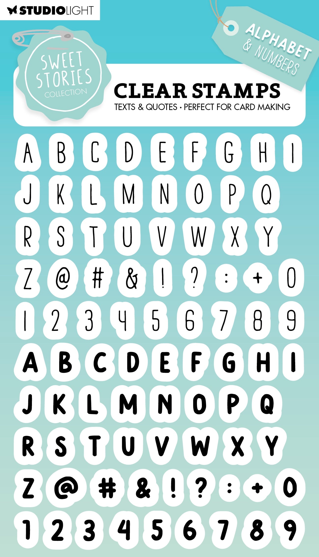 Studio Light Clear Alphabet Stamps