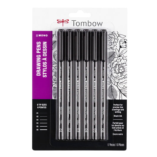 Tombow - MONO Drawing Pens - 6-Pack