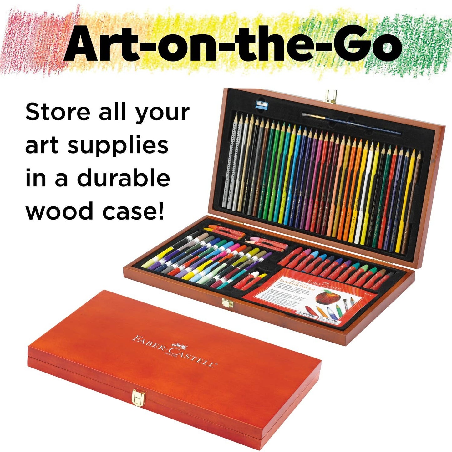 Faber-Castell - 64- Piece Young Artist Essentials Art Set Gift Set for Kids