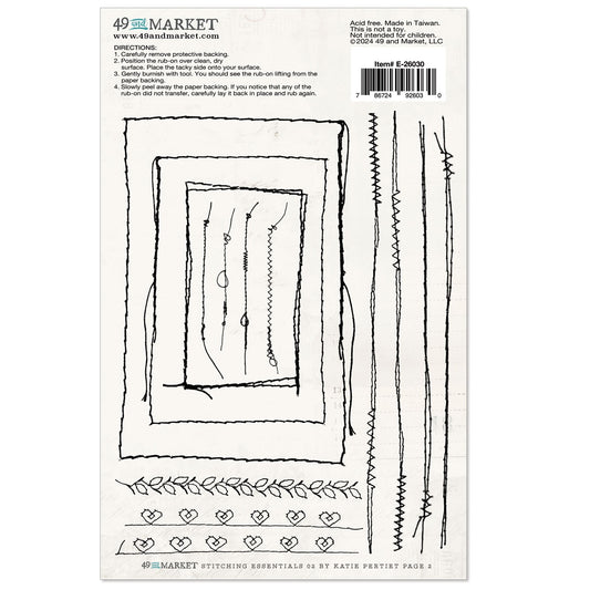 49 and Market Rub-on Transfers