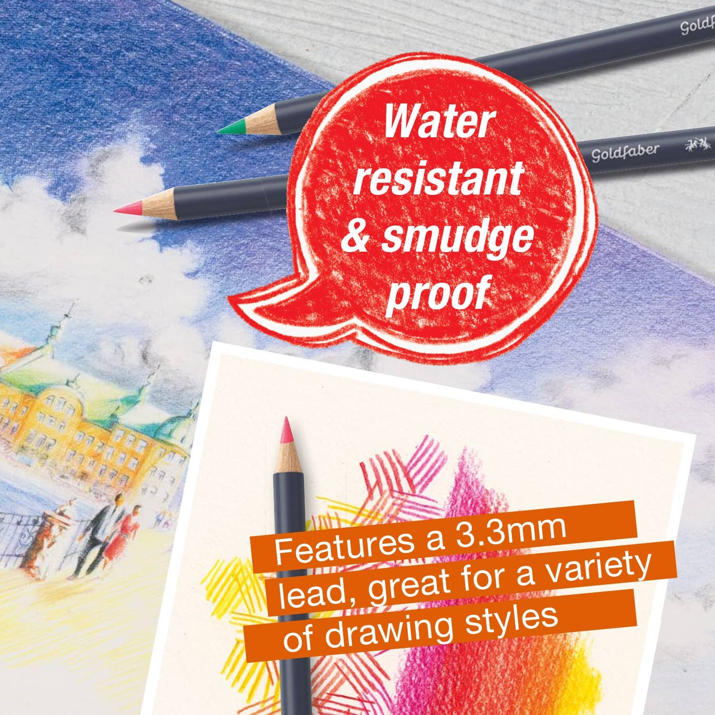 Faber-Castell - Goldfaber Color Pencils - Tin of 12
