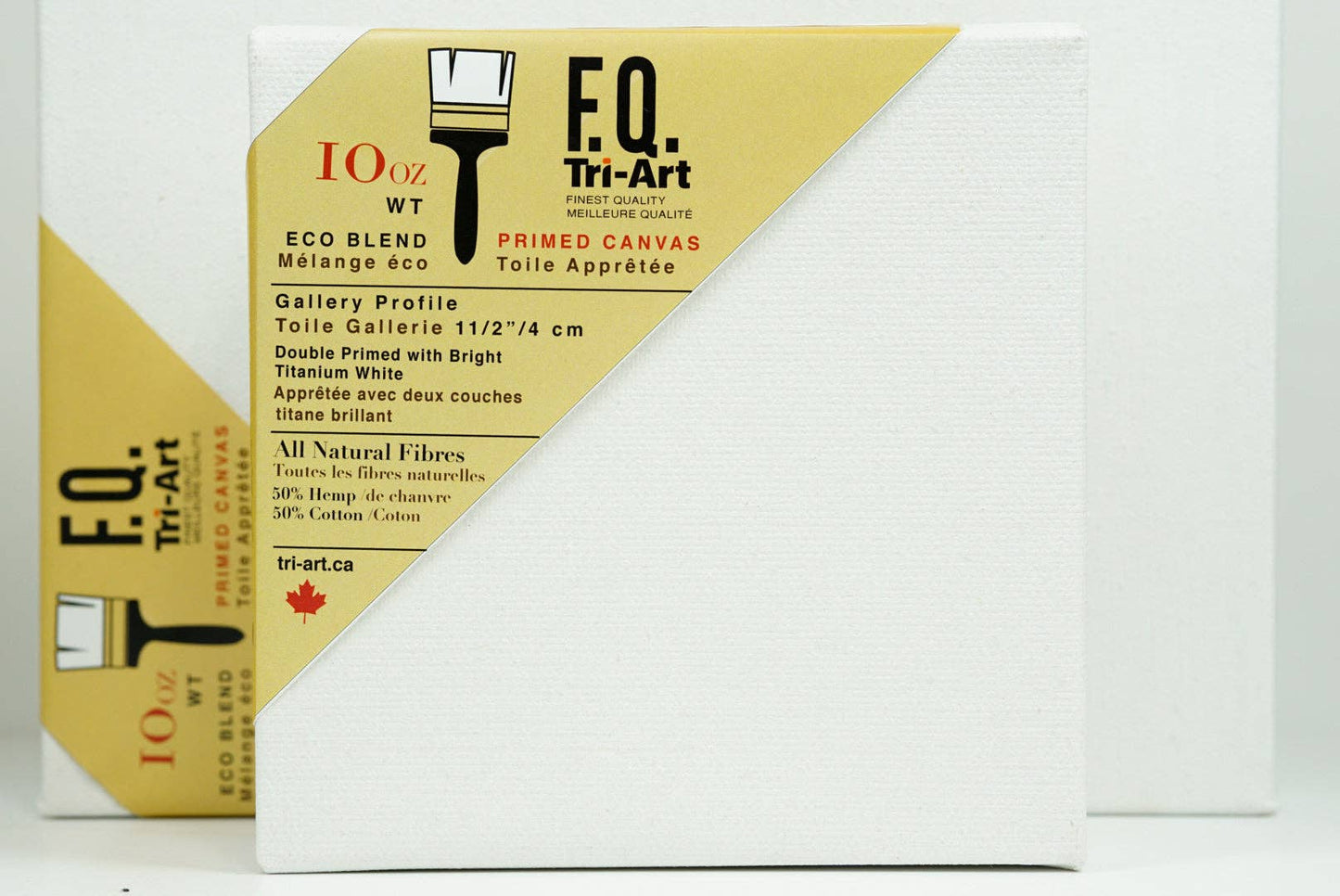 Tri-Art Mfg. - Tri-Art FQ Canvas -Gallery 1 1/2" Profile Primed - 10x10"