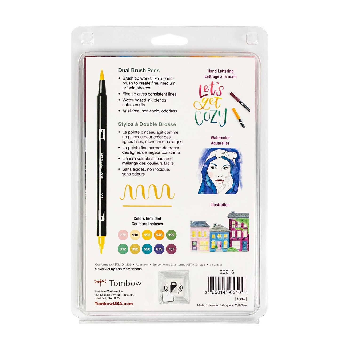 Tombow - Dual Brush Pen Art Markers: Cottage - 10-Pack