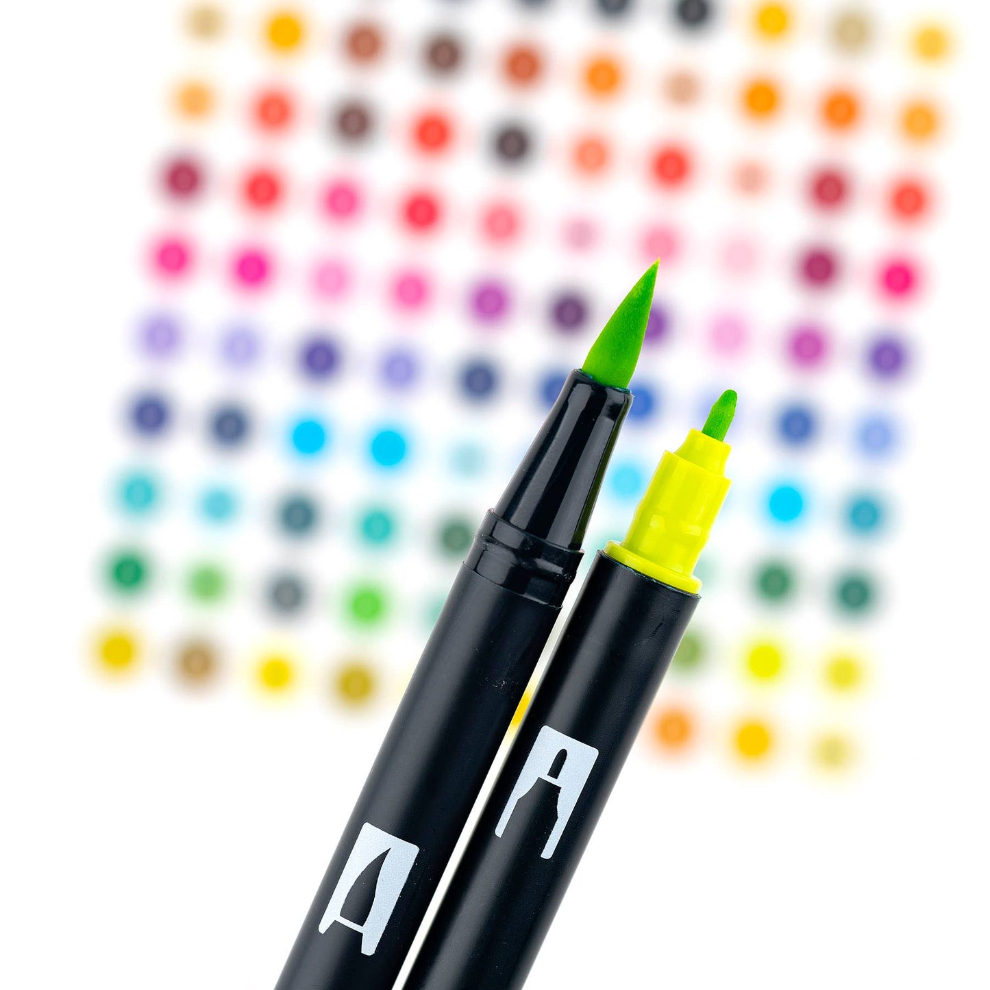 Tombow - Dual Brush Pen,Watercolor Favorites,10-Pack +Free Fudenosuke