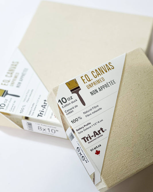 Tri-Art Mfg. - Tri-Art FQ Canvas - Gallery 1 1/2" Profile Unprimed - 9x12"