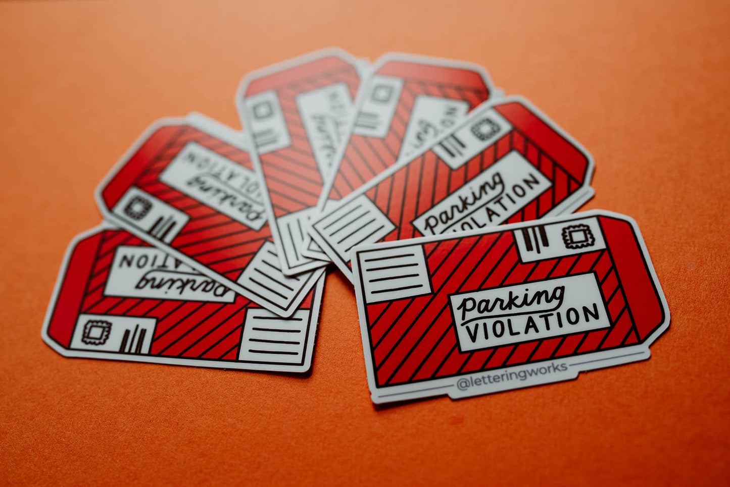 Lettering Works - Chicago Parking Ticket Sticker