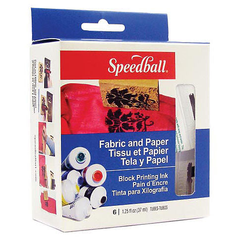 Speedball Fabric & Paper Block Print Ink Set
