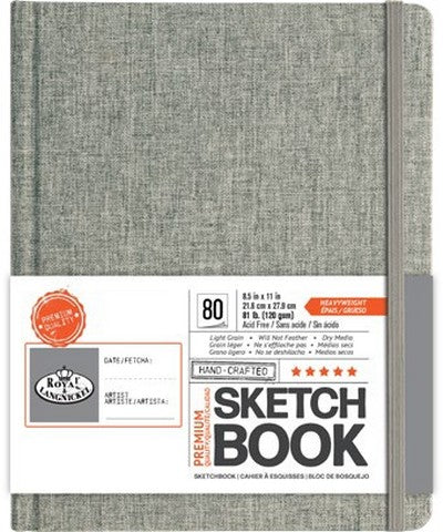 R&L Grey Fabric Sketchbook