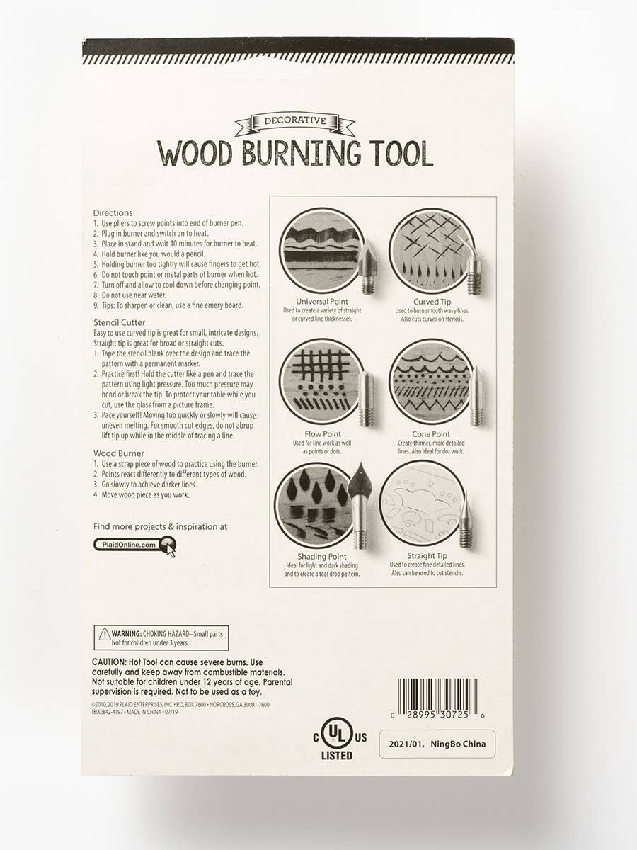 Plaid Crafts - Plaid Decorative Wood Burning Tool 8 Piece