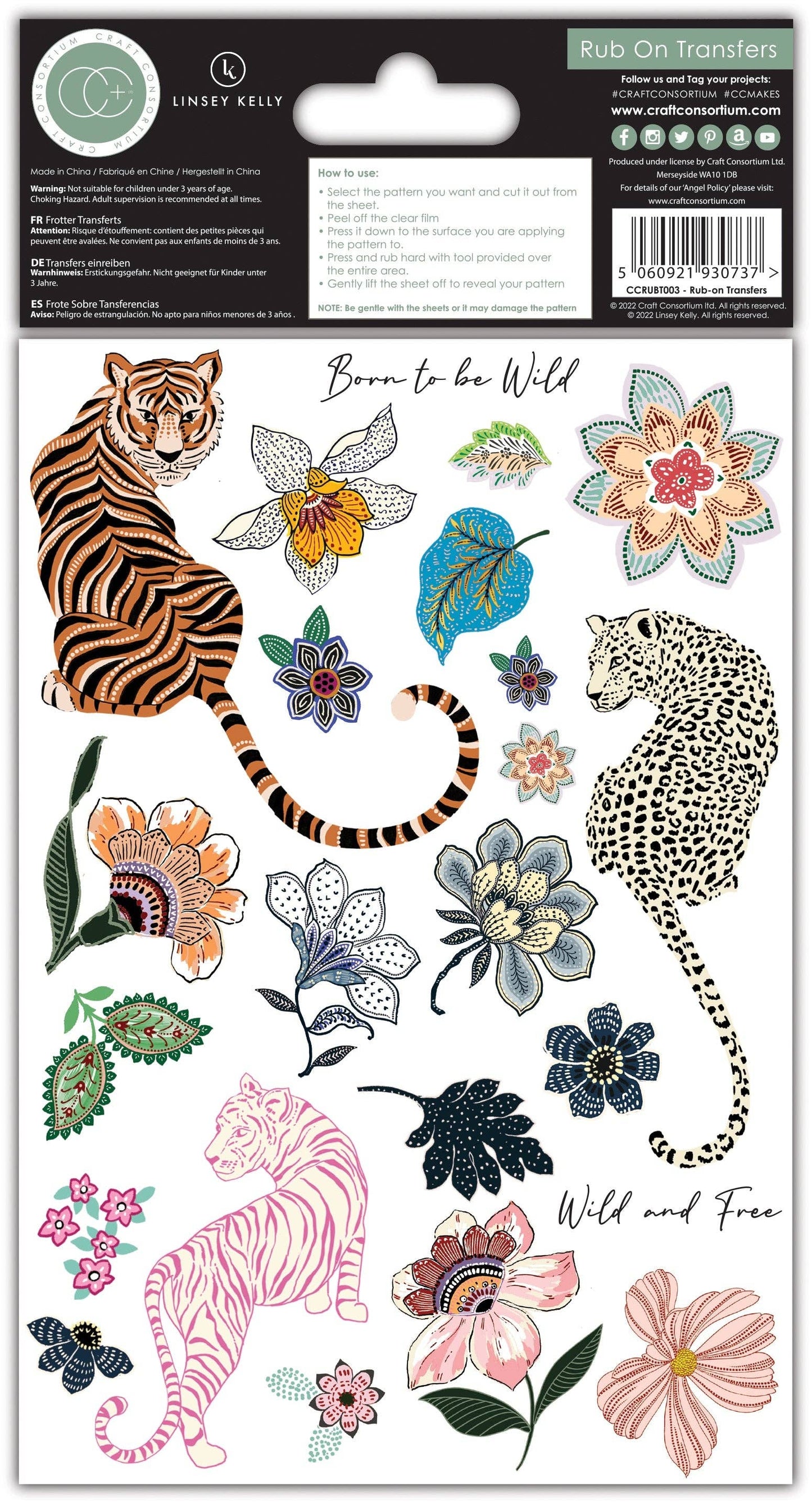 Ecstasy Crafts Distributing - Craft Consortium Enchanted Jungle - Rub-Ons