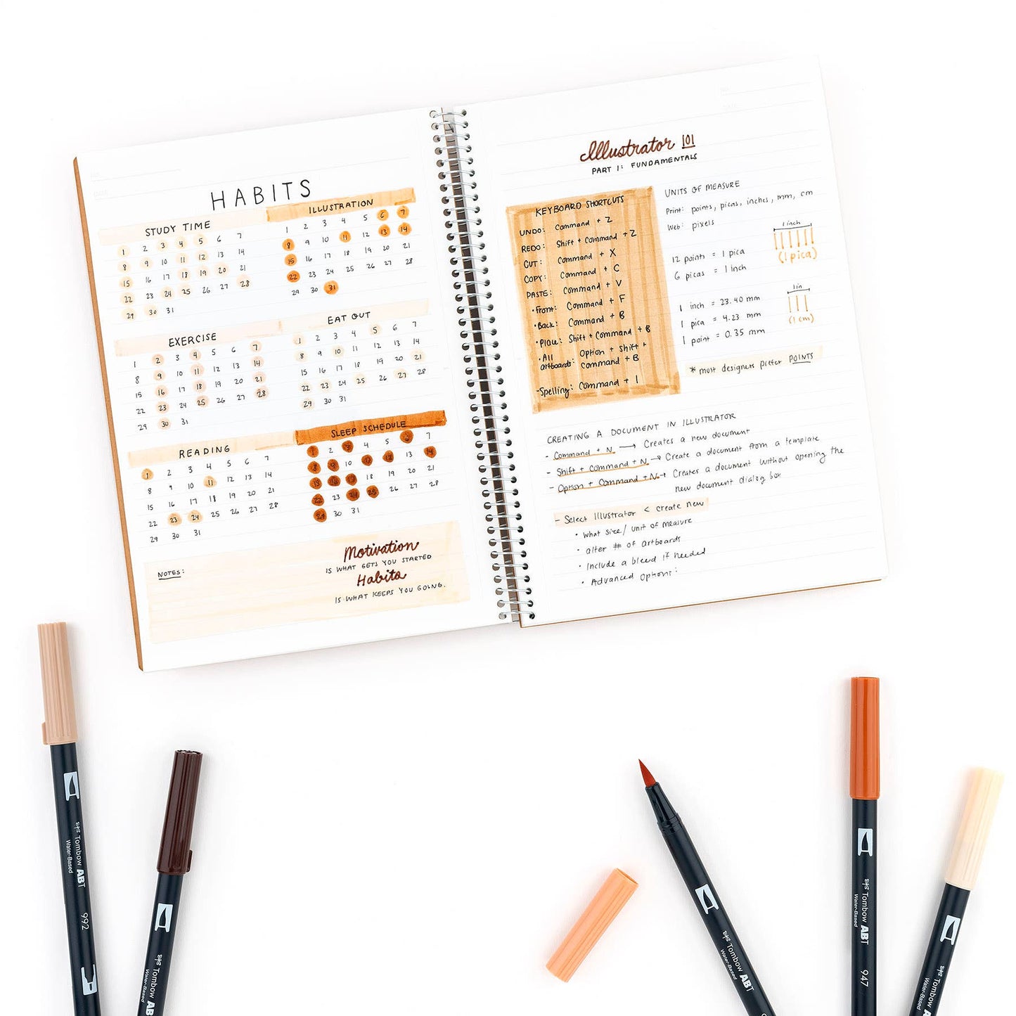 Tombow - Dual Brush Pen Art Markers: Portrait - 10-Pack