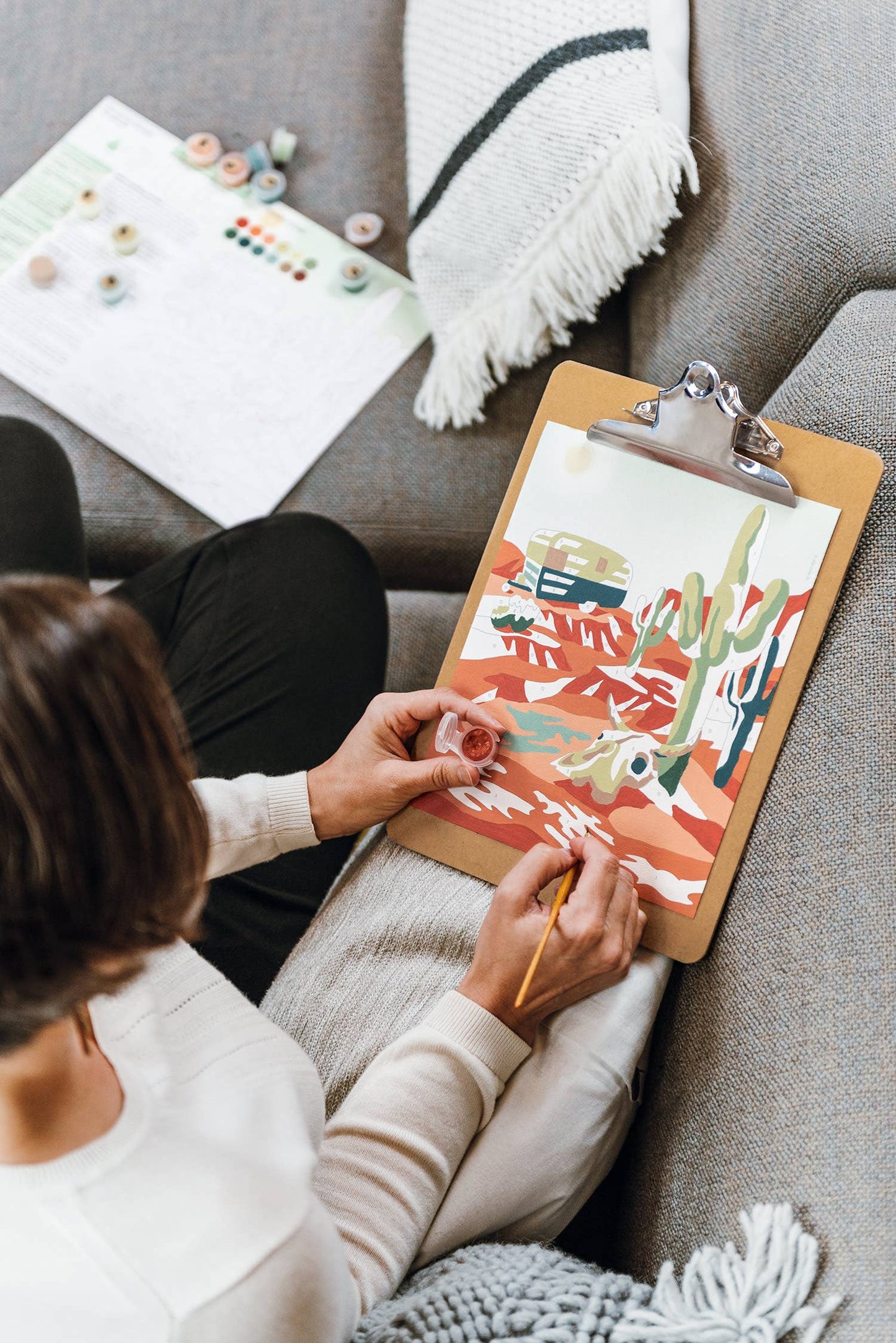Elle Crée (She Creates) - Desertscape Paint-by-Number Kit