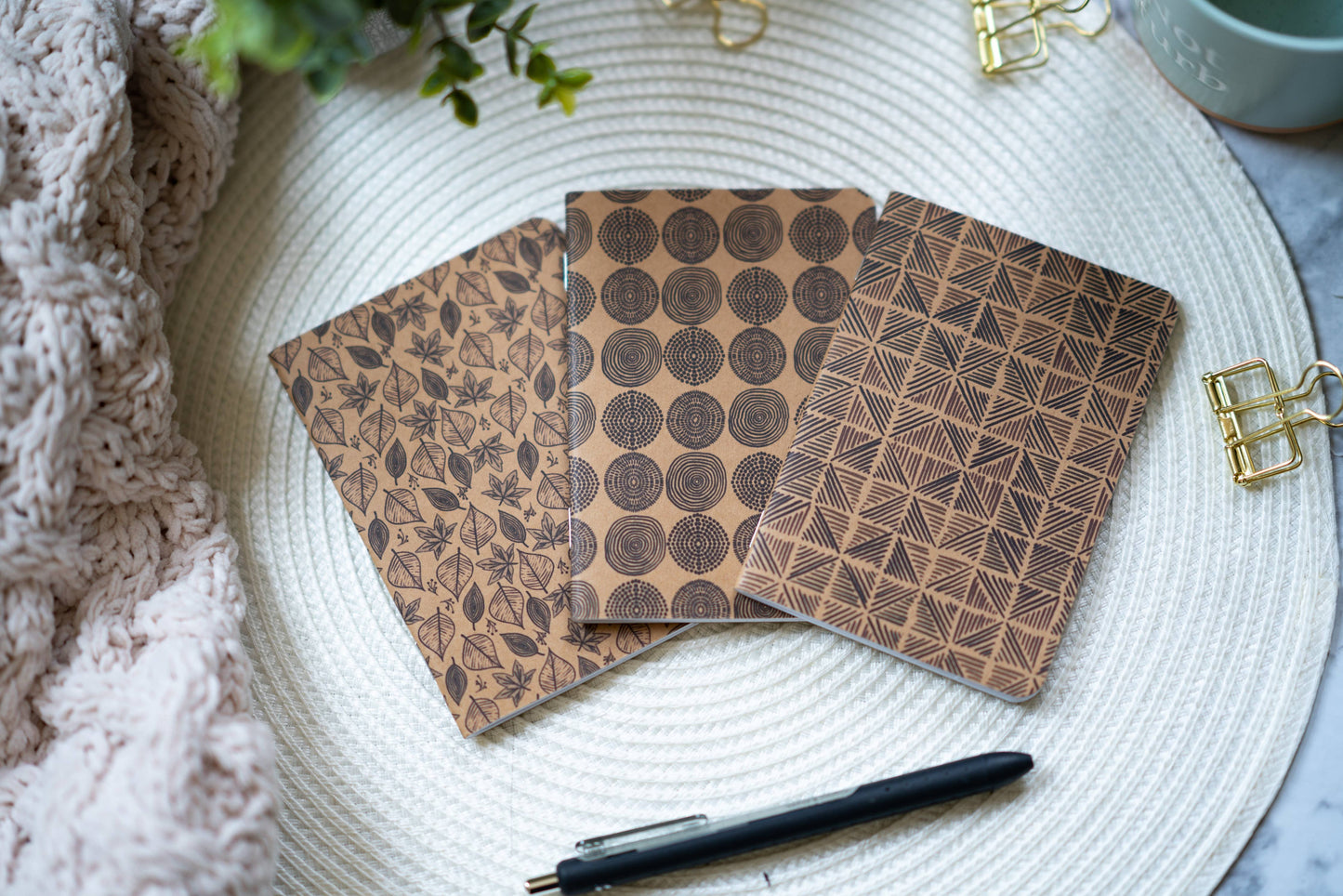 Pounded Yam Productions - African Print Ankara-Inspired Pocket Notebooks - Dots