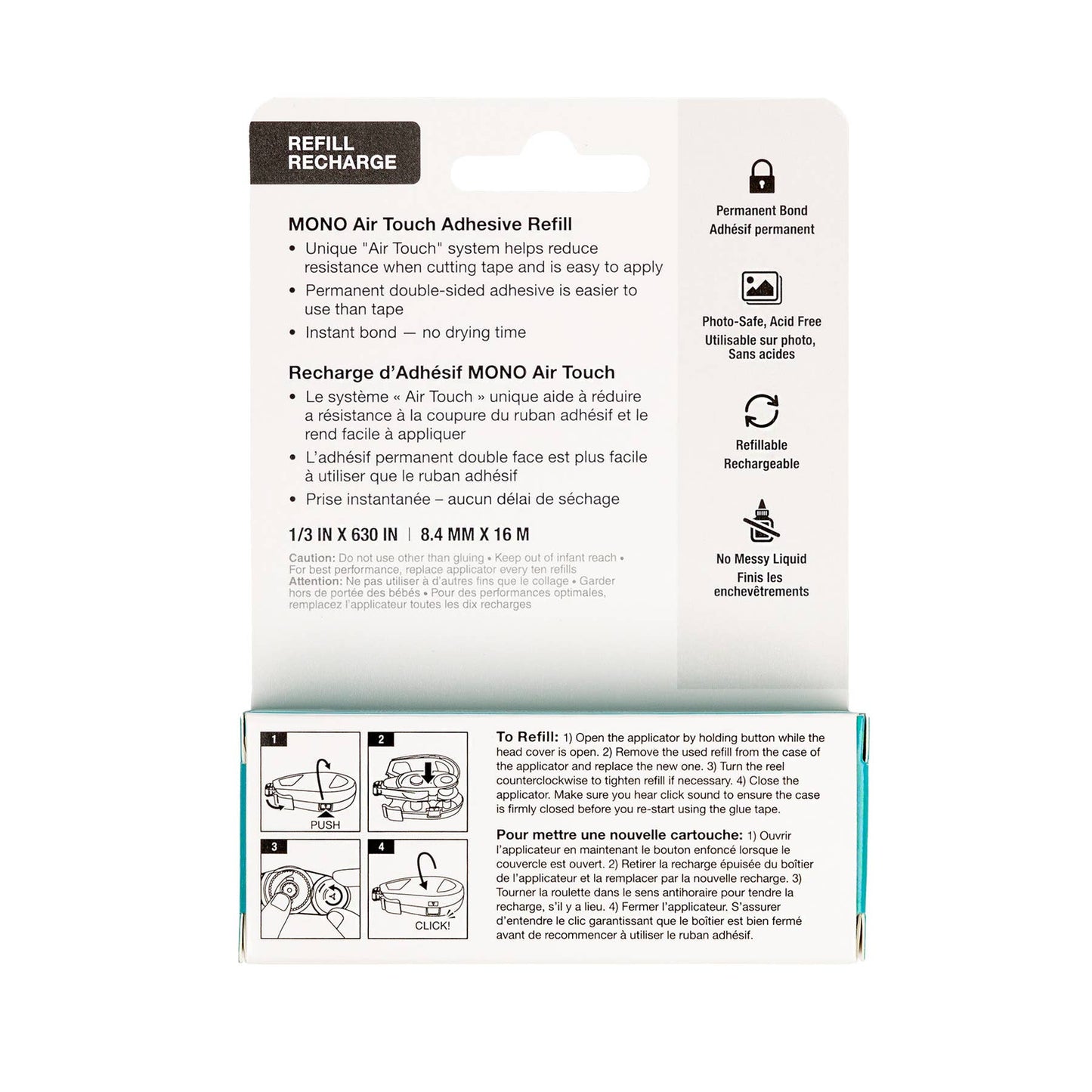 Tombow - MONO Air Recycled Adhesive, Refill 1-Pack