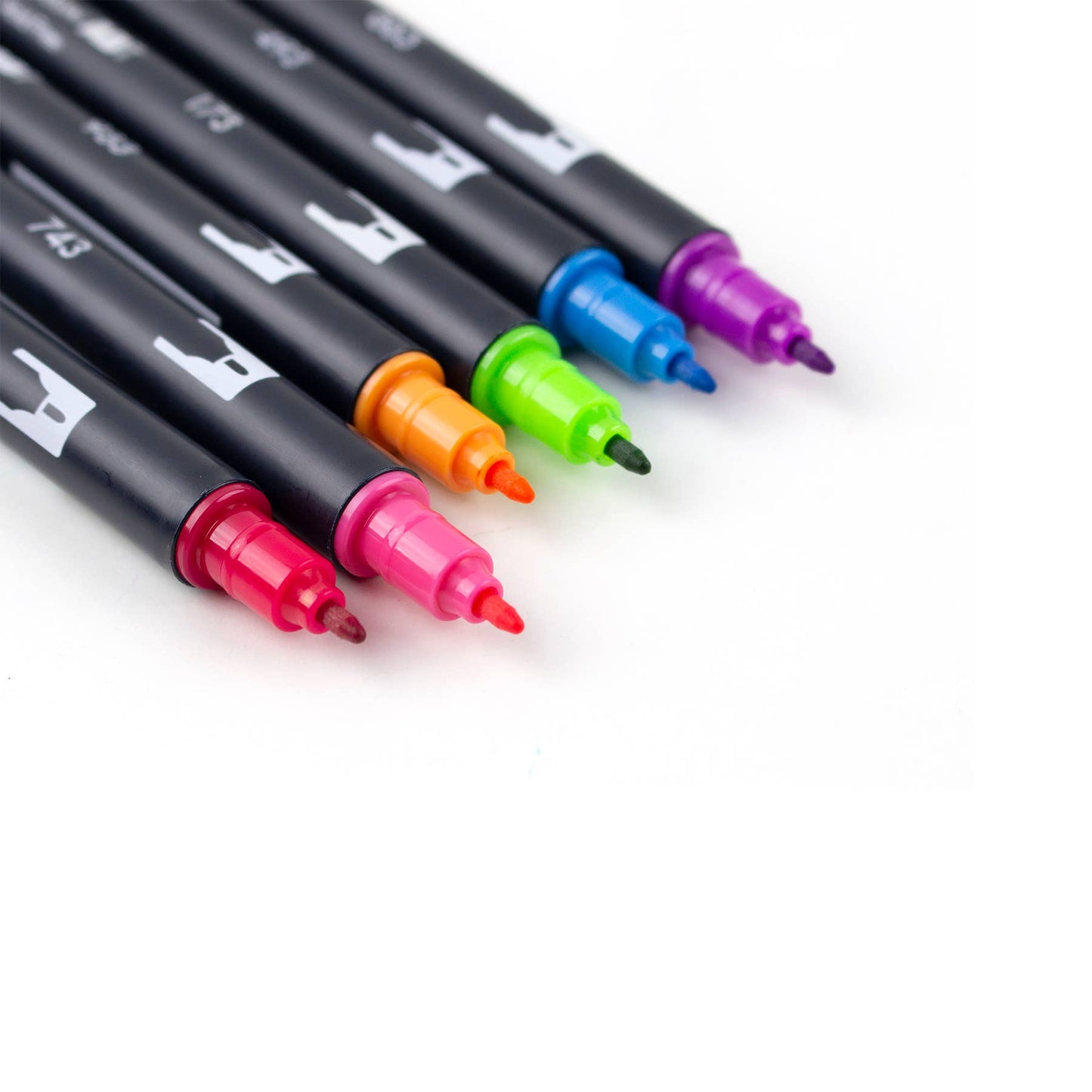 Tombow - Dual Brush Pen Art Markers, Bright, 6-Pack