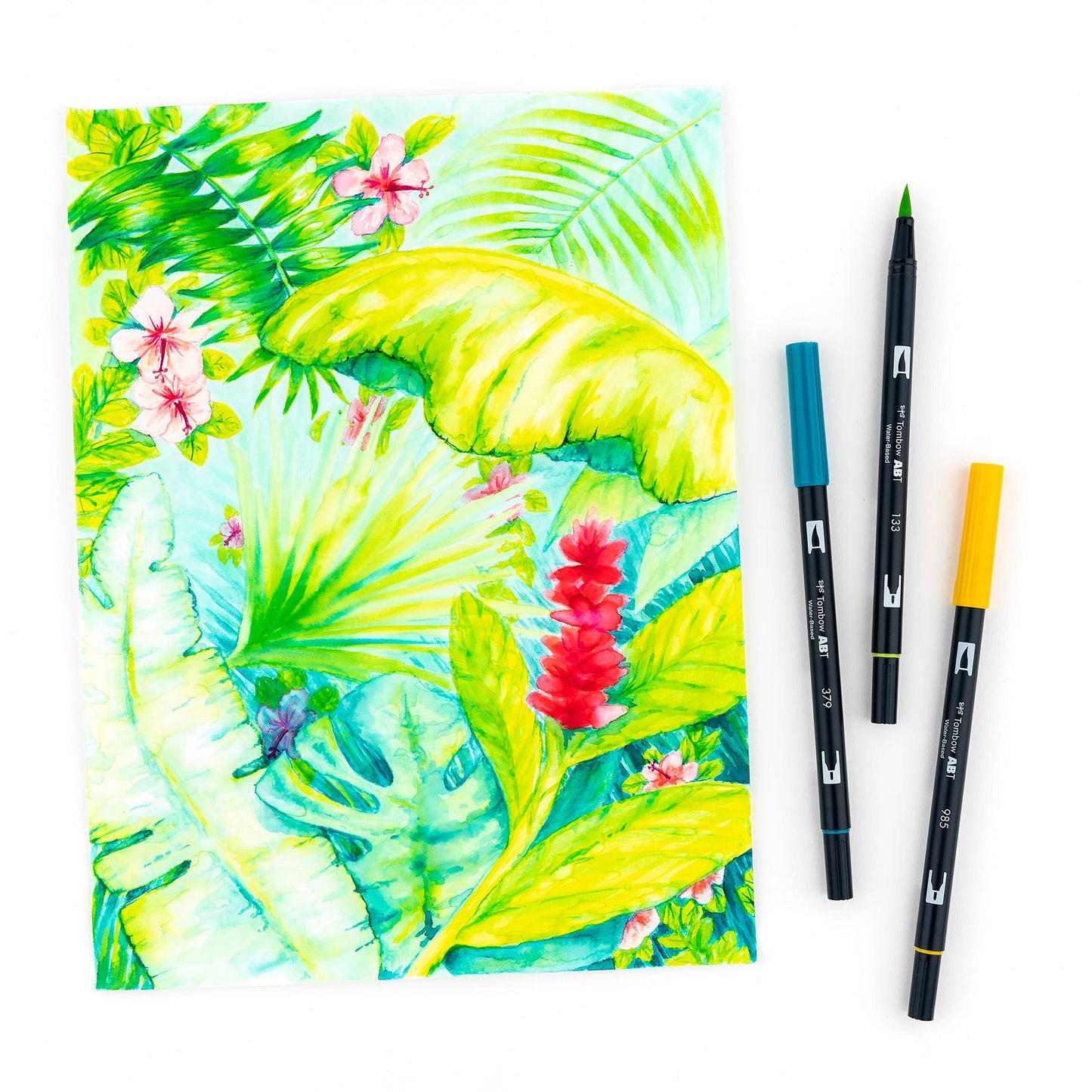 Tombow - Dual Brush Pen Art Markers: Tropical - 10-Pack