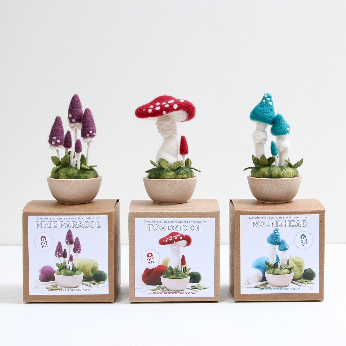 Benzie Design - Needle Felting Kit, Blue Roundhead