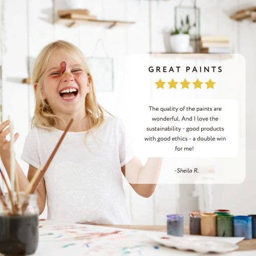 Natural Earth Paint - Wooden Eggs Craft Kit