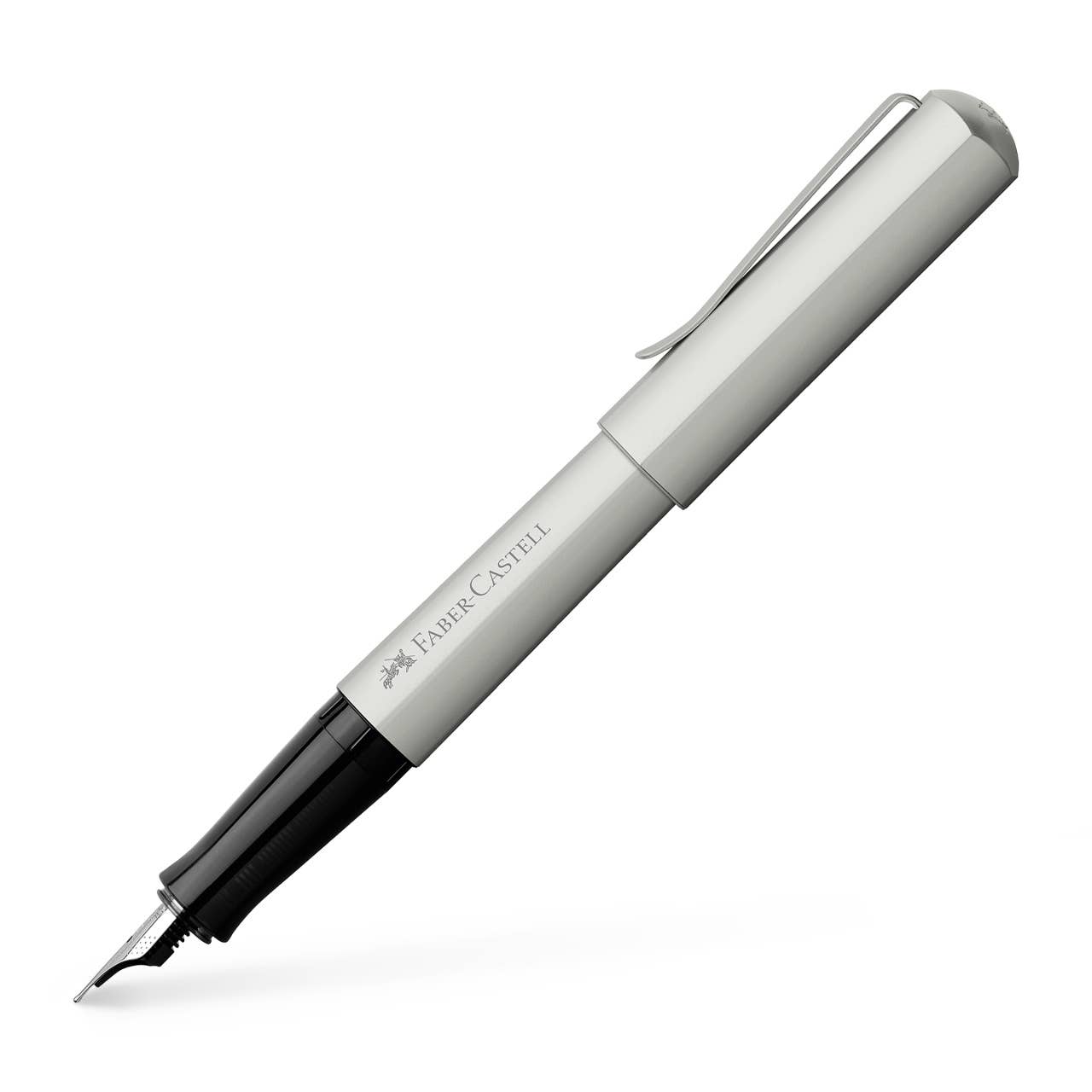 Faber-Castell - Hexo Fountain Pens, Matte Silver