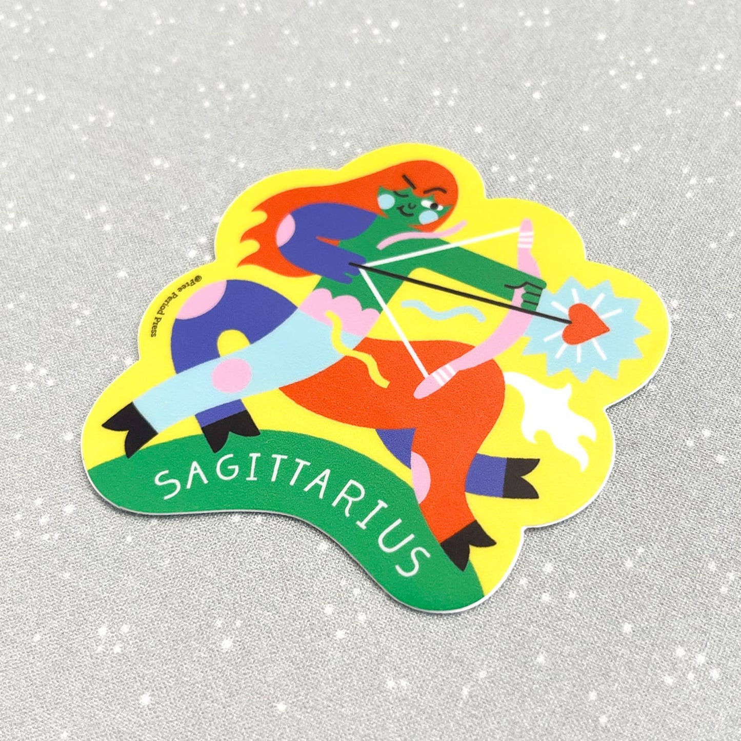 Free Period Press - Sagittarius Zodiac Vinyl Decal Sticker | Adventurous Archer