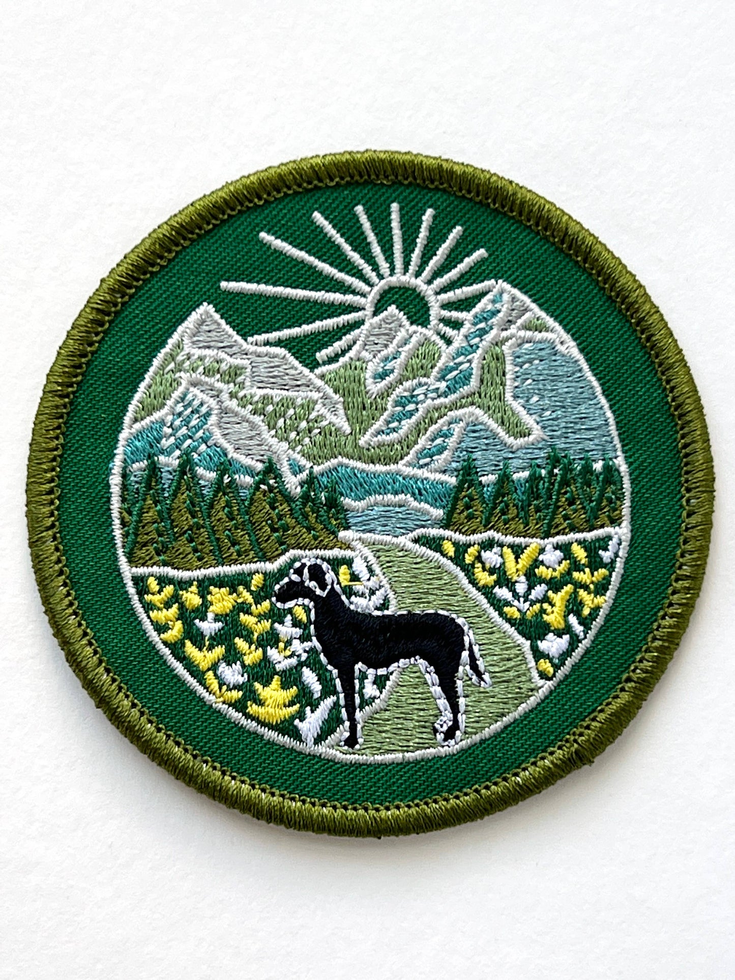 Rikrack - Trail Dog Embroidery Sticker Patch