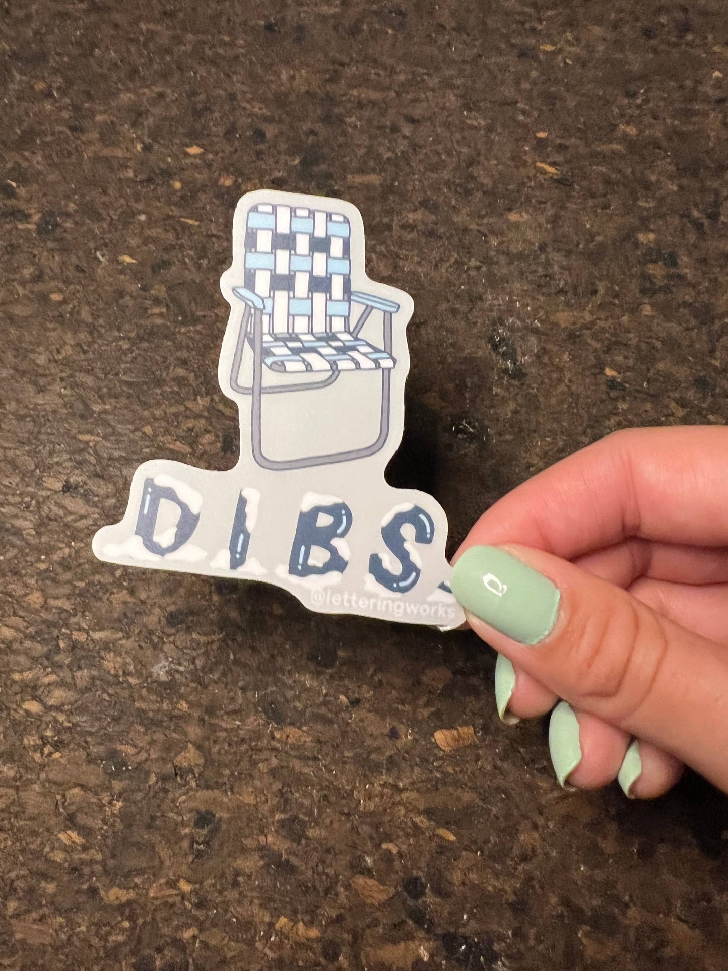 Lettering Works - Chicago Dibs Sticker