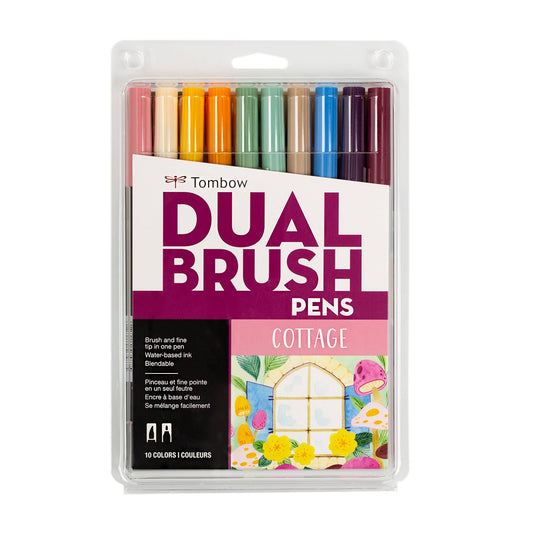 Tombow - Dual Brush Pen Art Markers: Cottage - 10-Pack