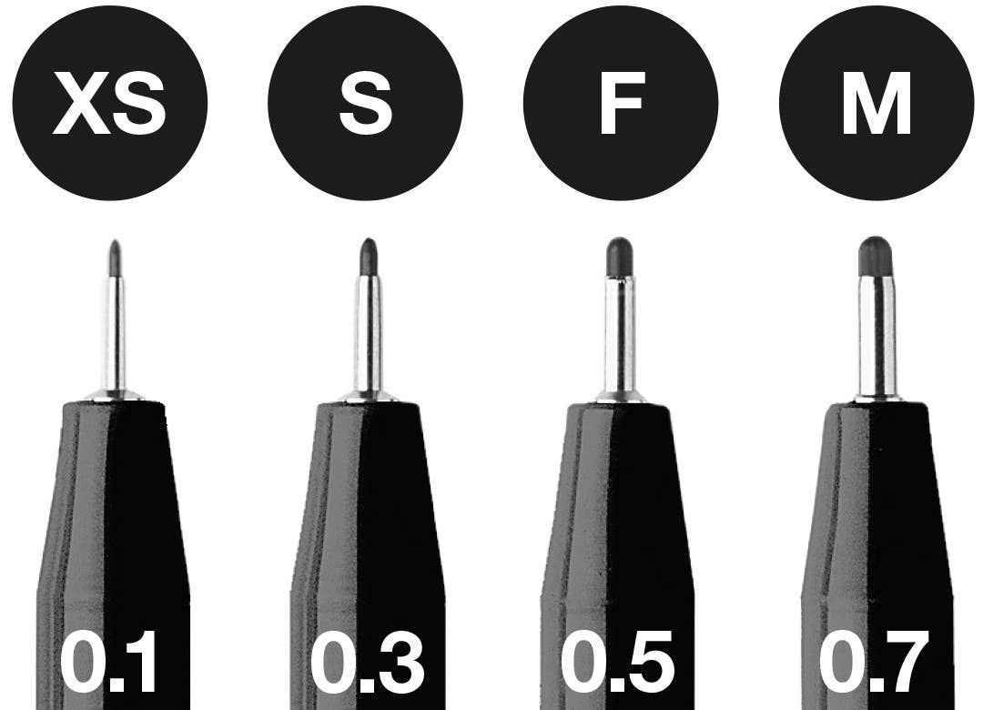 Faber-Castell - Pitt Artist Pen, #199 Black (XS, S, F, M)