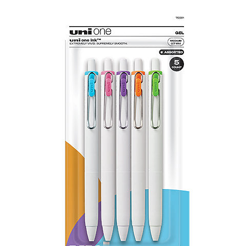 uni one Retractable Gel Pen .7mm