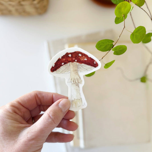 emily lex studio - Red mushroom sticker
