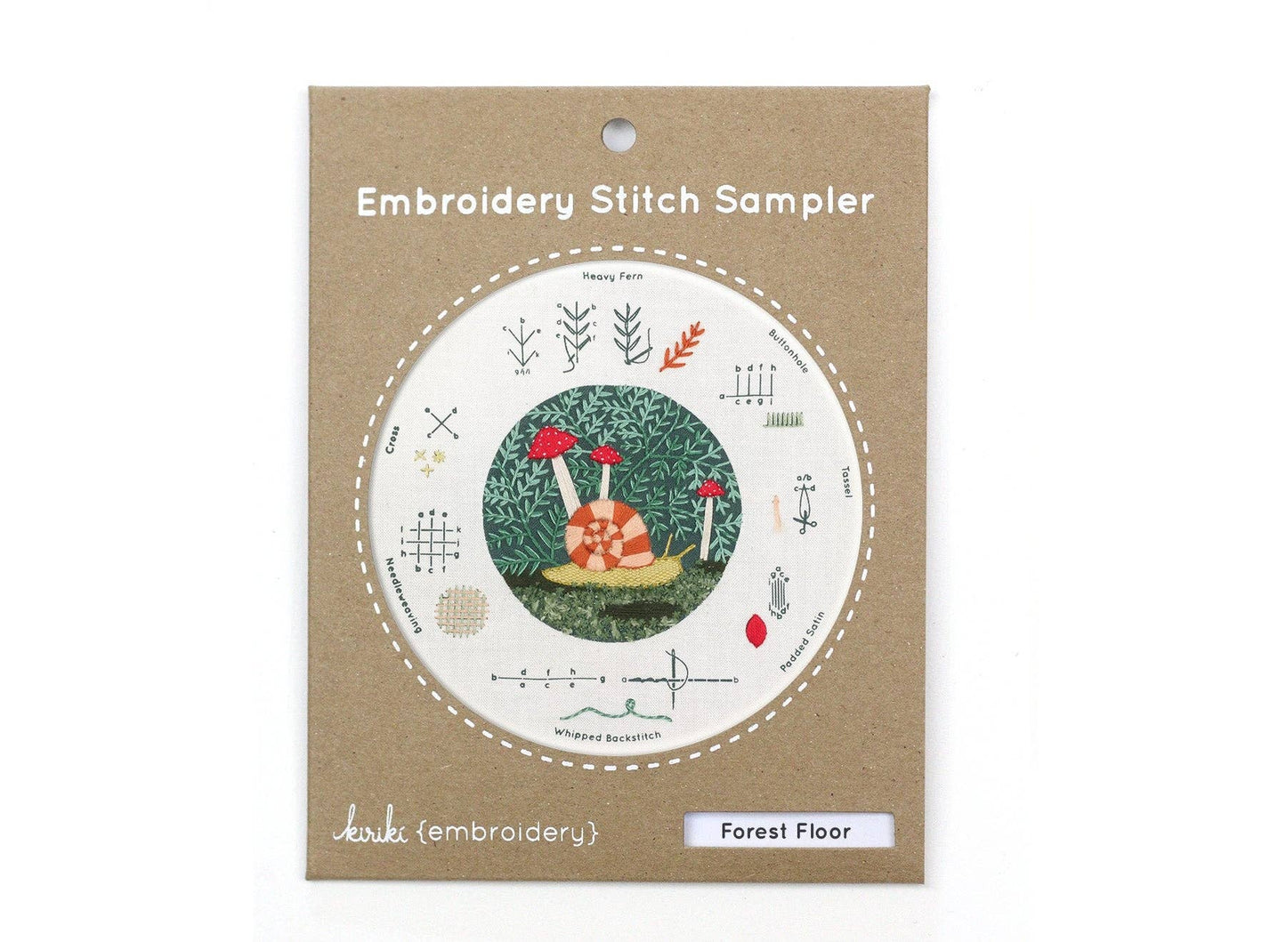 Kiriki Press - Forest Floor - Embroidery Stitch Sampler